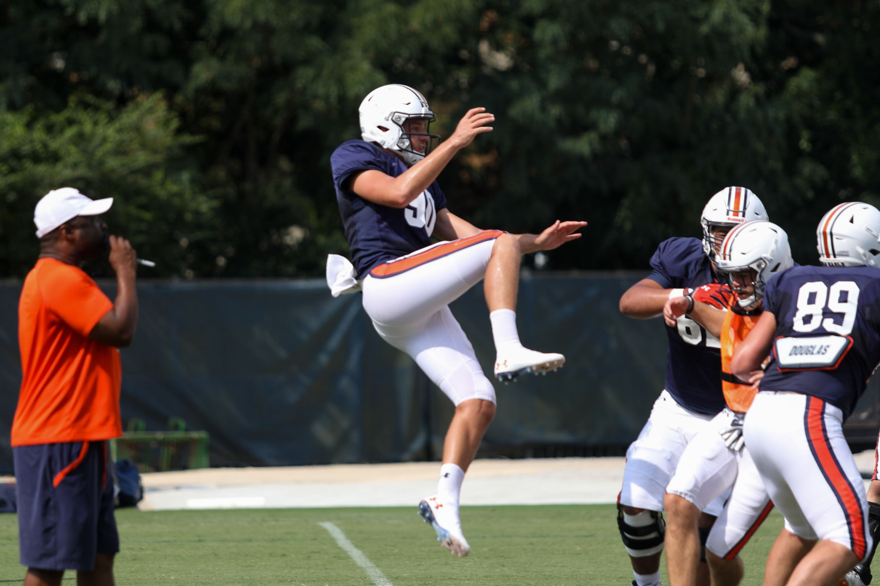 Auburn football practice Aug. 12